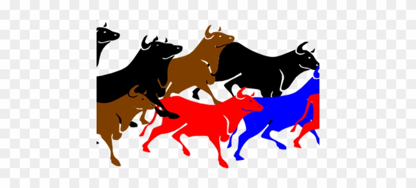 Bulls Clipart Stampede - Bulls Clipart Stampede #1558054