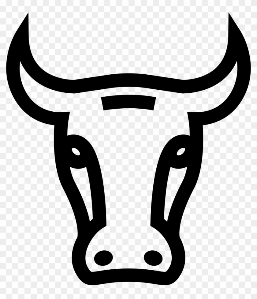 Bull Face Frontal Outline Comments - Bull Face Frontal Outline Comments #1558077