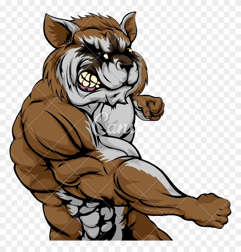 Punching Raccoon Mascot - Punching Raccoon Mascot #1558163