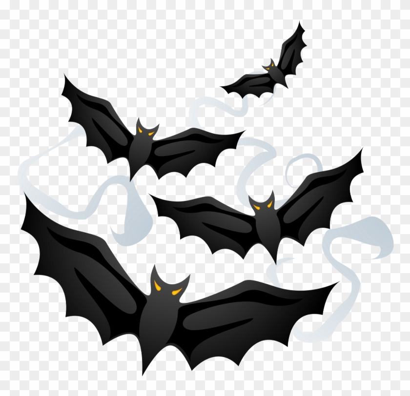 Mq Black Clouds Smoke Bats Halloween - Mq Black Clouds Smoke Bats Halloween #1558189