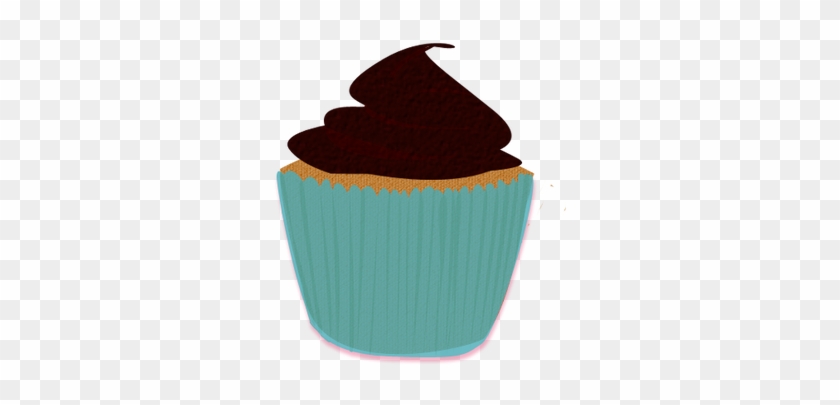 Bubururesources 1 0 Turquoise Brown Cupcake Clip Art - Bubururesources 1 0 Turquoise Brown Cupcake Clip Art #1558205