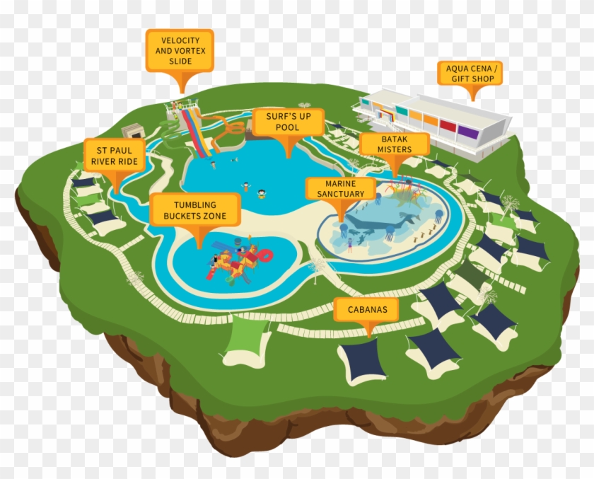 Download Waterpark Map - Download Waterpark Map #1558431