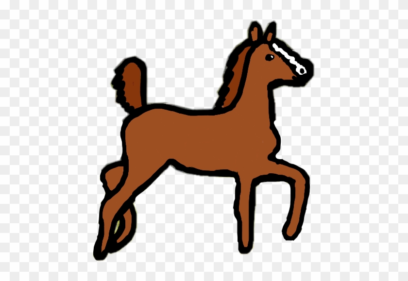 Horse Horses Foal Foals Spring Hop Bounce Brown Drawn - Horse Horses Foal Foals Spring Hop Bounce Brown Drawn #1558441