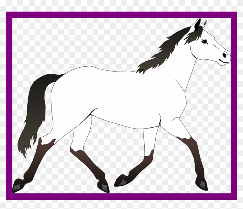 Foal Clipart Black And White - Foal Clipart Black And White #1558449