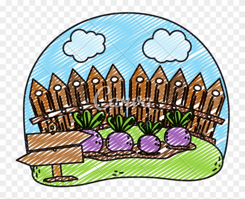 Doodle Wood Grillage And Onions Farm Cultivated - Doodle Wood Grillage And Onions Farm Cultivated #1558873