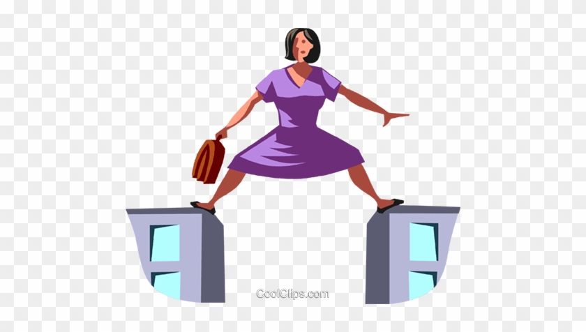 Businesswoman Doing The Splits Royalty Free Vector - Businesswoman Doing The Splits Royalty Free Vector #1558985