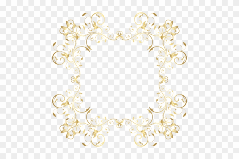 Free Png Download Gold Floral Border Frame Transparent - Free Png Download Gold Floral Border Frame Transparent #1559085