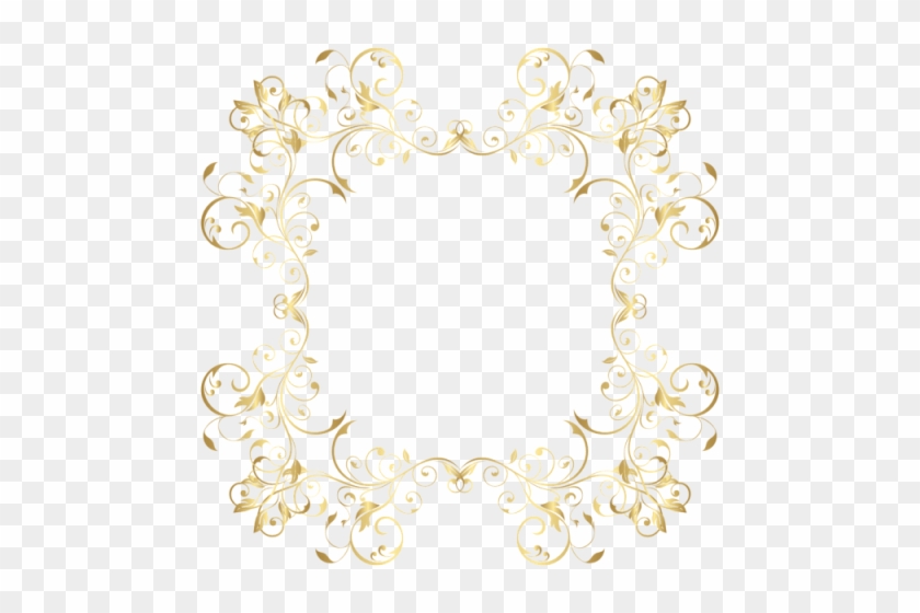 Free Png Download Gold Floral Border Frame Transparent - Free Png Download Gold Floral Border Frame Transparent #1559085