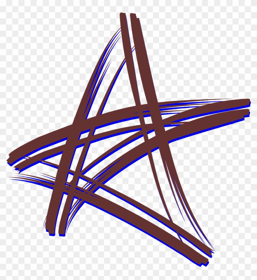 Brush Five Point Star Cross Transparent Image - Brush Five Point Star Cross Transparent Image #1559249