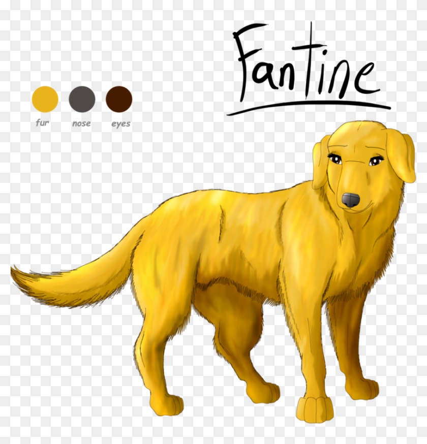 Fantine As A Golden Retriever Original By Megbeth - Fantine As A Golden Retriever Original By Megbeth #1559607