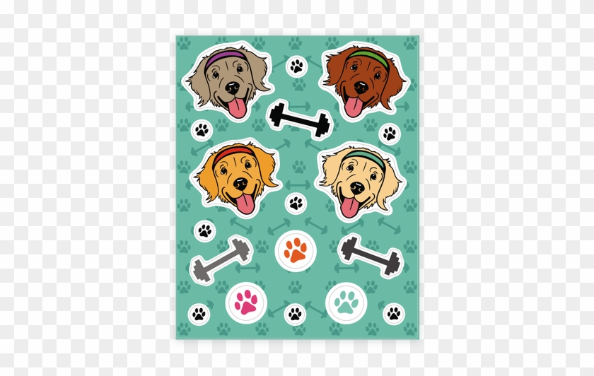 Workout Dog Sticker/decal Sheet - Workout Dog Sticker/decal Sheet ...