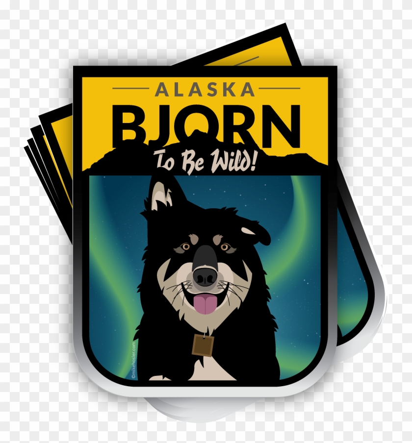 Bjorn Alaska Adventure Dog Stickers, Tim The Tooth - Bjorn Alaska Adventure Dog Stickers, Tim The Tooth #1559613