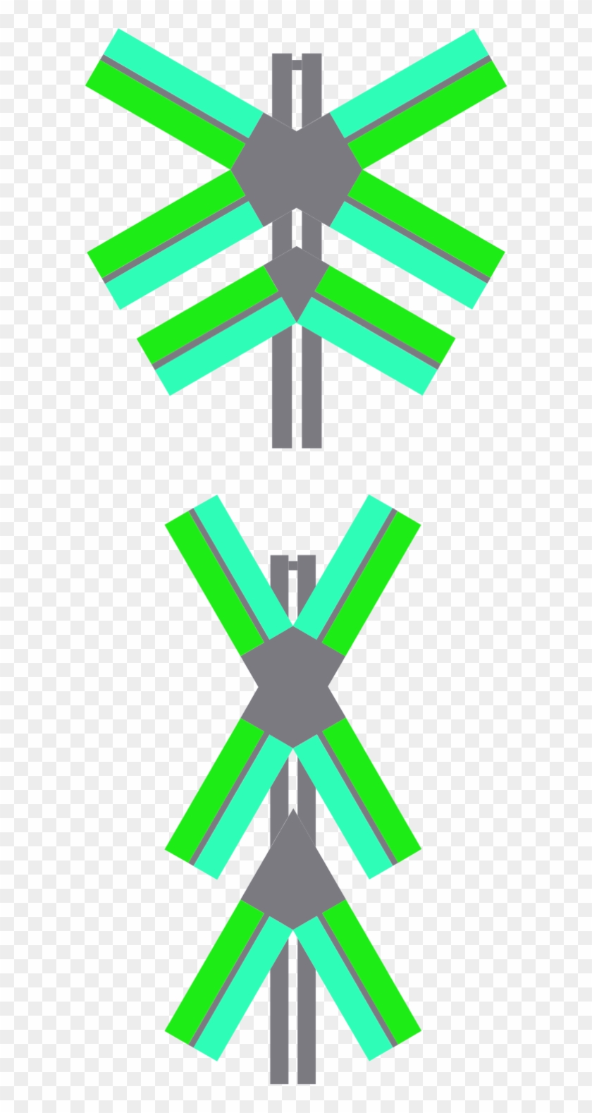 Train Crossing Signals 2 Vector Clip Art Clipart - Train Crossing Signals 2 Vector Clip Art Clipart #1559620