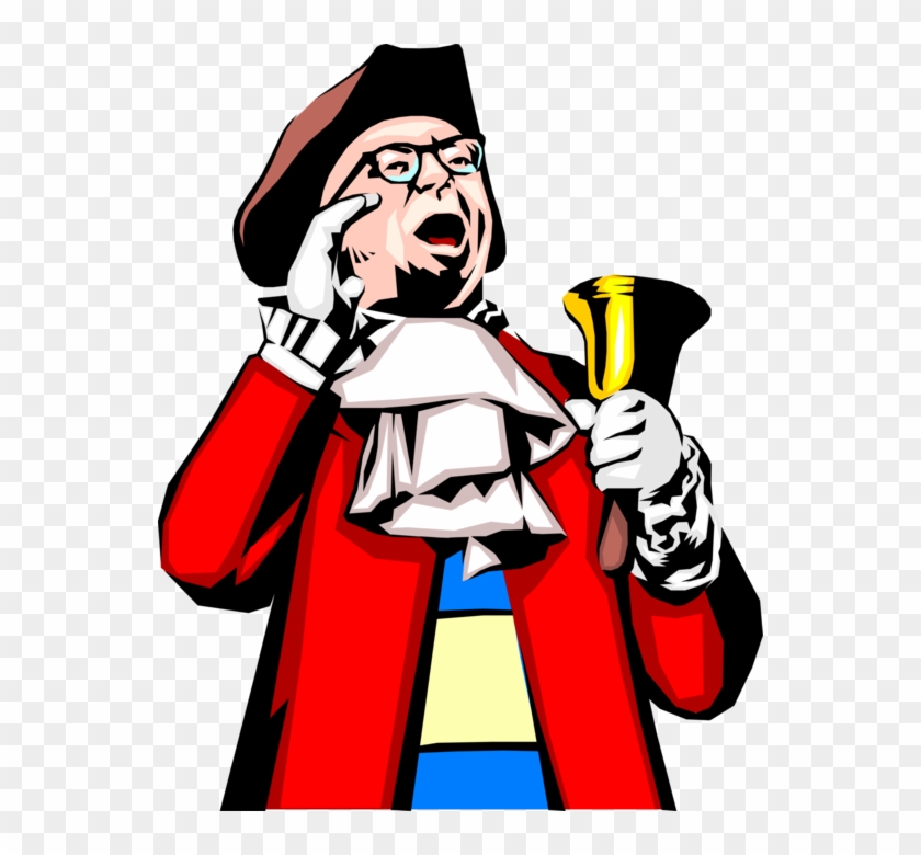 Vector Illustration Of Town Crier Or Bellman Makes - Vector Illustration Of Town Crier Or Bellman Makes #1559730