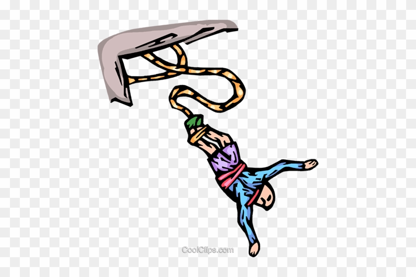 Bungee Jumper Royalty Free Vector Clip Art Illustration - Bungee Jumper Royalty Free Vector Clip Art Illustration #1559858