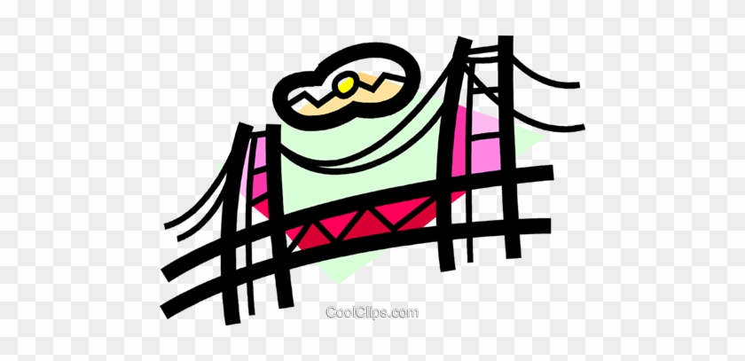 Golden Gate Bridge Royalty Free Vector Clip Art - Golden Gate Bridge Royalty Free Vector Clip Art #1560119