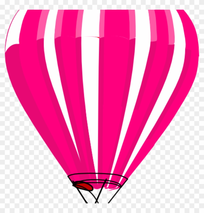 Air Balloon Clipart Pink And White Hot Air Balloon - Air Balloon Clipart Pink And White Hot Air Balloon #1560242