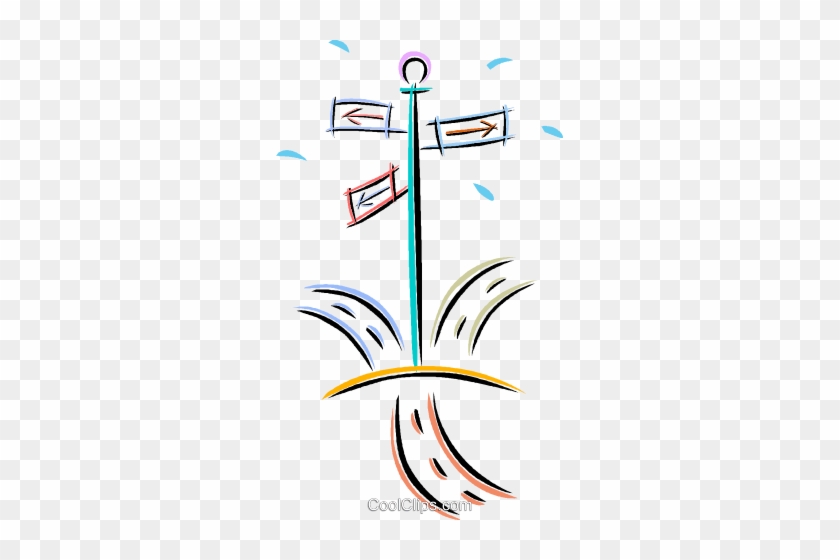 Street Sign Royalty Free Vector Clip Art Illustration - Street Sign Royalty Free Vector Clip Art Illustration #1560450