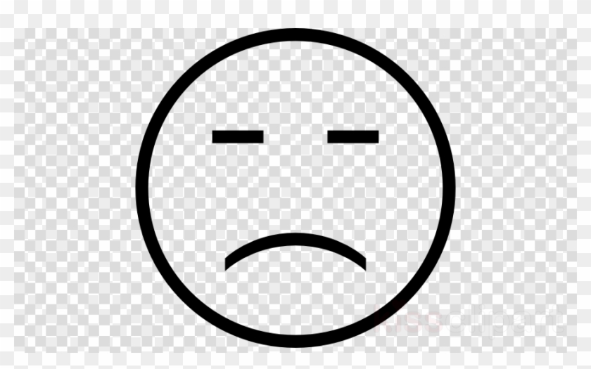 Sad Emoji Black And White Clipart Smiley Sadness Clip - Sad Emoji Black And White Clipart Smiley Sadness Clip #1560564