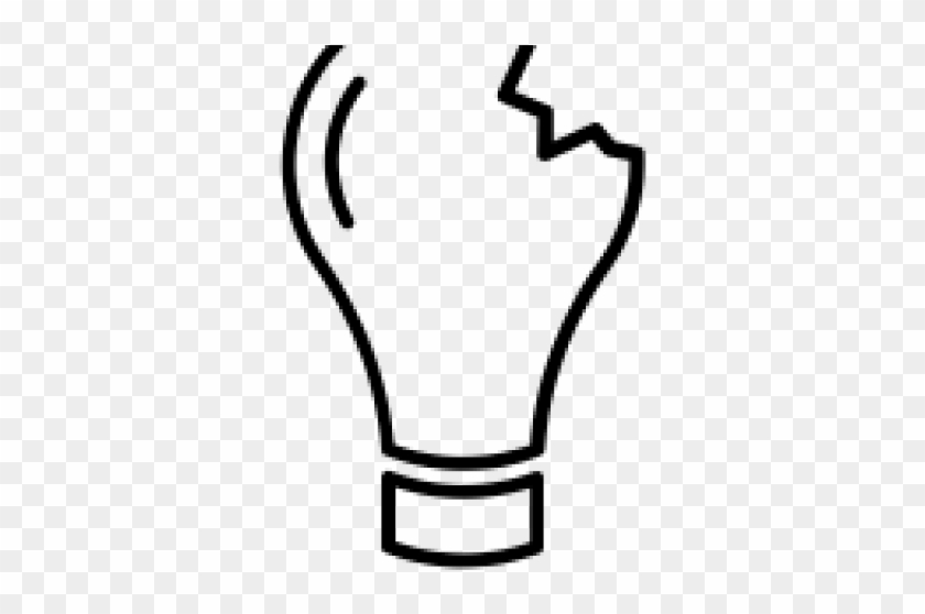 Drawn Light Bulb Cracked - Drawn Light Bulb Cracked #1560660