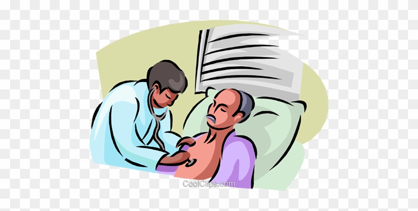 Man In The Hospital Royalty Free Vector Clip Art Illustration - Man In The Hospital Royalty Free Vector Clip Art Illustration #1561018