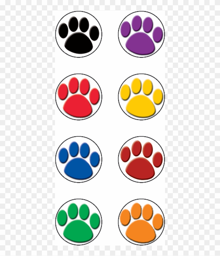 Tcr4819 Colorful Paw Prints Mini Stickers Image - Tcr4819 Colorful Paw Prints Mini Stickers Image #1561032