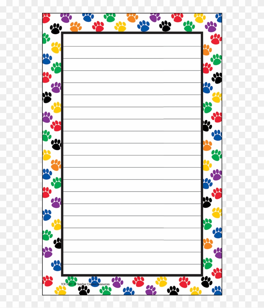 Tcr5087 Colorful Paw Prints Notepad Image - Tcr5087 Colorful Paw Prints Notepad Image #1561034