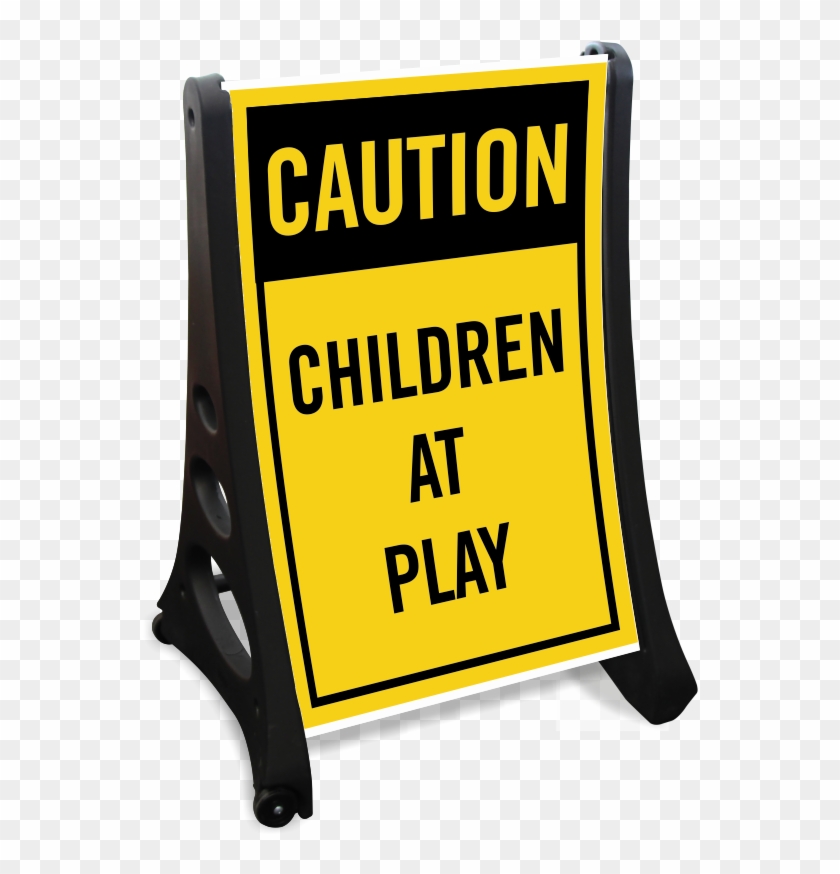 Children At Play Sidewalk Sign Kit - Children At Play Sidewalk Sign Kit #1561040