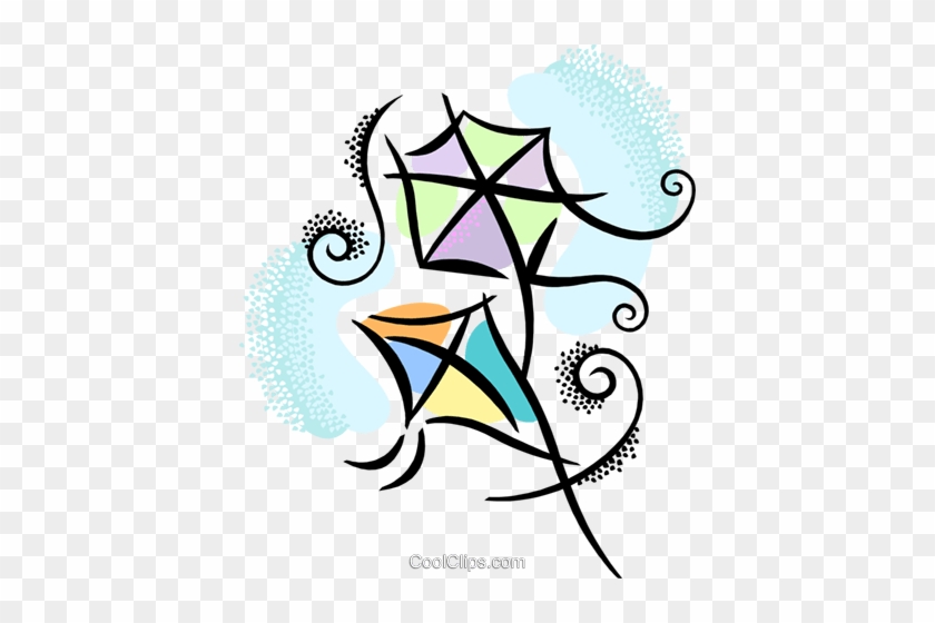 Kites Royalty Free Vector Clip Art Illustration -vc038391 - Kites Royalty Free Vector Clip Art Illustration -vc038391 #1561227