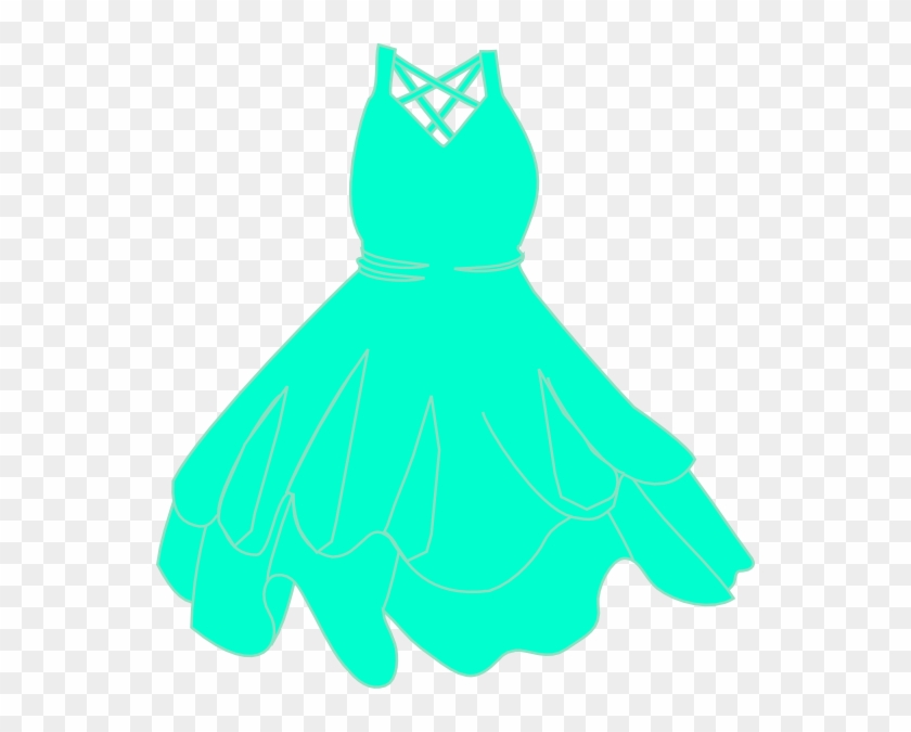 This Free Clip Arts Design Of Mint Dress - This Free Clip Arts Design Of Mint Dress #1561341