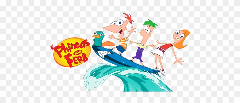 Phineas And Ferb Tv Show Image With Logo And Character - Phineas And Ferb Tv Show Image With Logo And Character #1561479