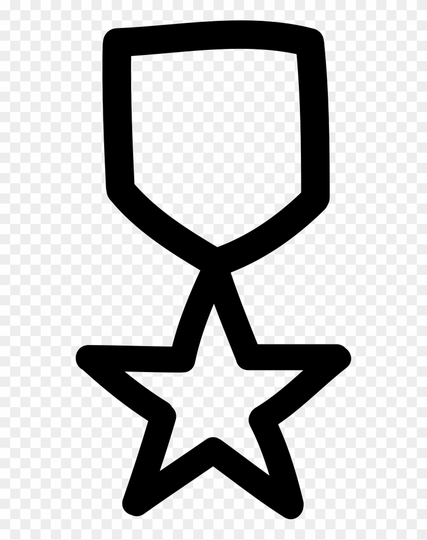 Star Badge Hand Drawn Outline Comments - Star Badge Hand Drawn Outline Comments #1561598