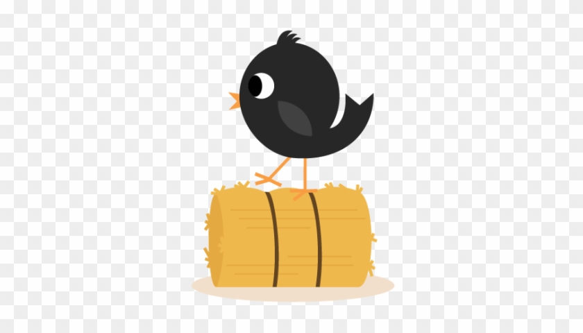 Crow On Hay Bale Svg Cutting - Crow On Hay Bale Svg Cutting #1562132