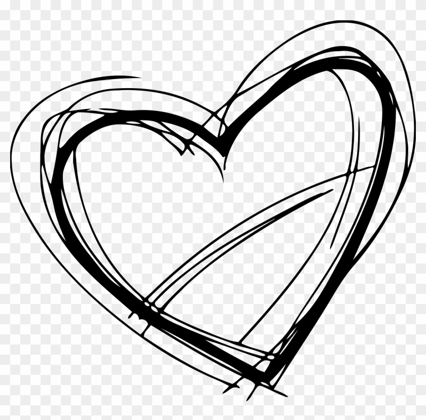Sketched Heart Clipart Freeuse Stock - Sketched Heart Clipart Freeuse Stock #1562247