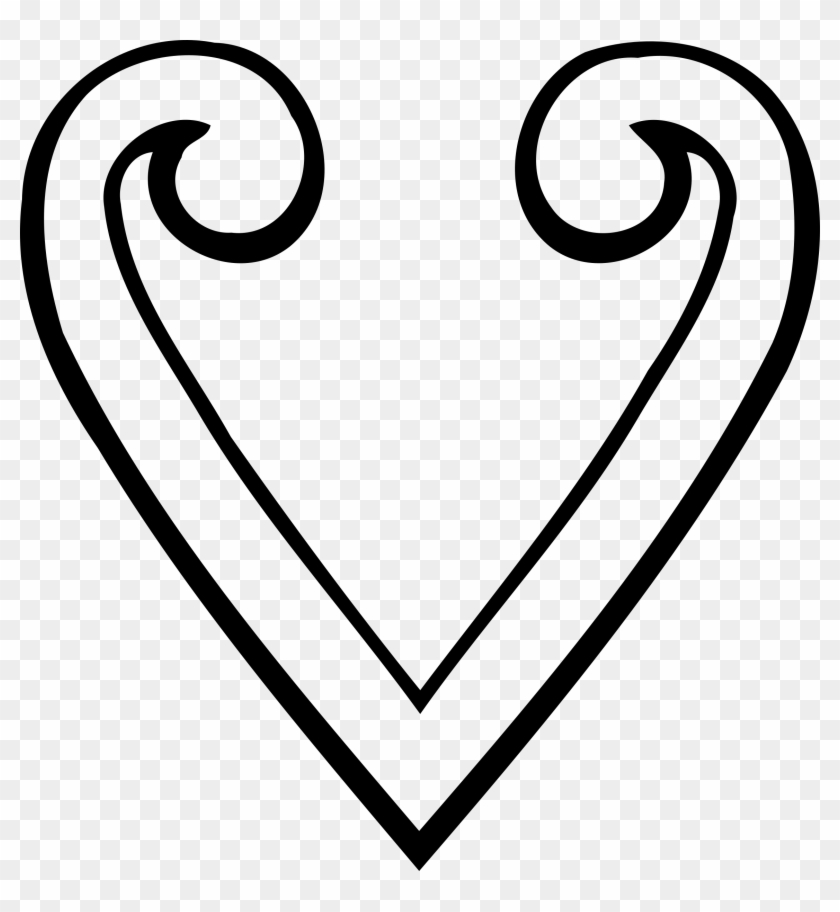 Stylised Heart Clip Freeuse Library - Stylised Heart Clip Freeuse Library #1562254