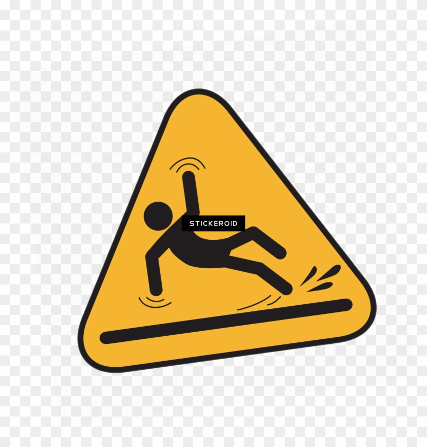 Slip And Fall Hazard Sign - Slip And Fall Hazard Sign #1562261