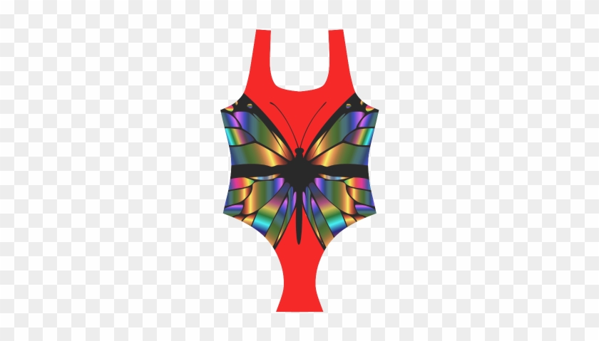 Butterfly Vest One Piece Swimsuit - Butterfly Vest One Piece Swimsuit #1562596