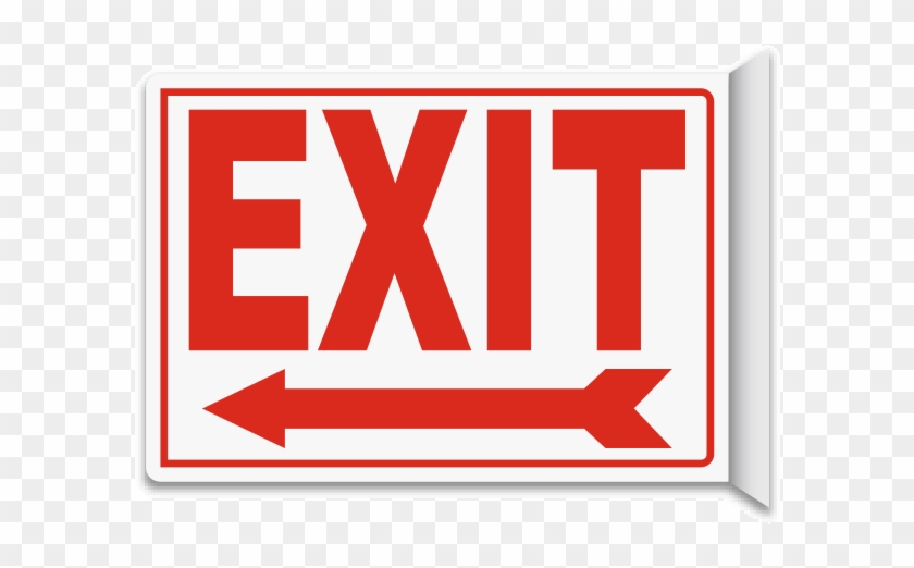 Exit 2-way Sign - Exit 2-way Sign #1562759
