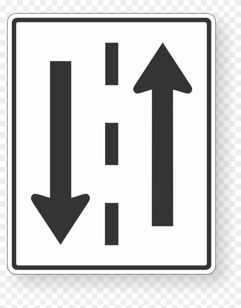 Two Way Traffic Sign - Two Way Traffic Sign #1562765
