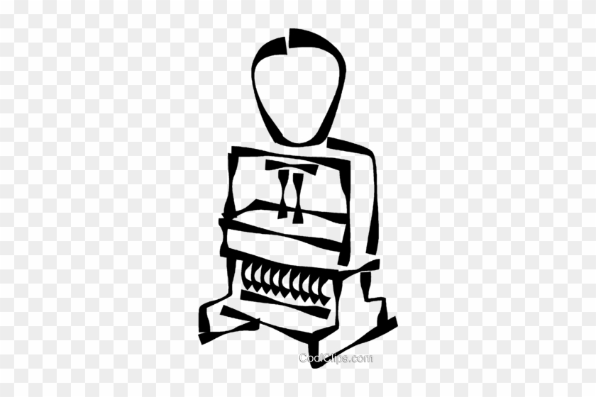 Rubber Stamp Royalty Free Vector Clip Art Illustration - Rubber Stamp Royalty Free Vector Clip Art Illustration #1563059