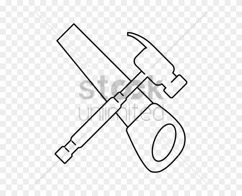 Crossed Hammer And Saw Clipart Hand Tool Hand Saws - Crossed Hammer And Saw Clipart Hand Tool Hand Saws #1563394
