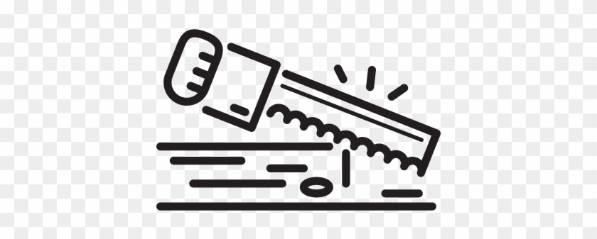 Wood Saw Vector - Wood Saw Vector #1563402