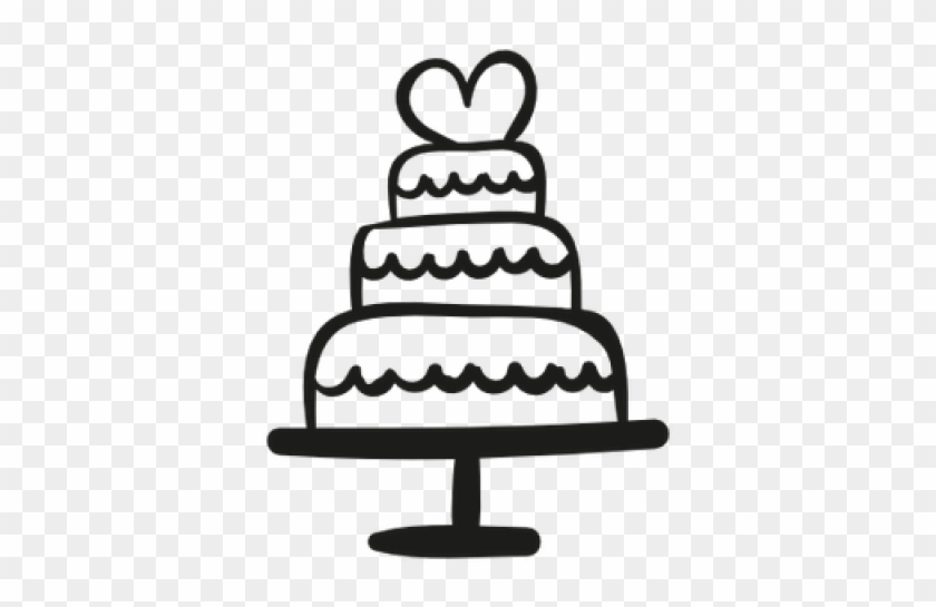 Wedding Cake Clipart Black And White - Wedding Cake Clipart Black And White #1563479