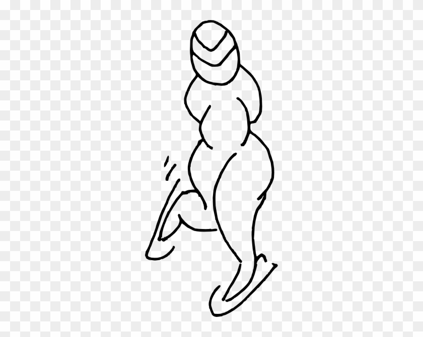 Ice Skater Svg Clip Arts 264 X 591 Px - Ice Skater Svg Clip Arts 264 X 591 Px #1563843