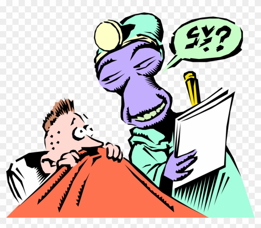 Alien Doctor Prescribes Vector Image Illustration Of - Alien Doctor Prescribes Vector Image Illustration Of #1564003