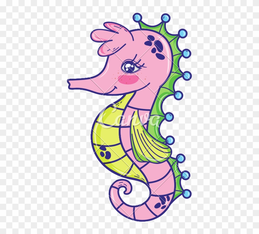 Cute Seahorse Tropical Sea Animal - Cute Seahorse Tropical Sea Animal #1564020