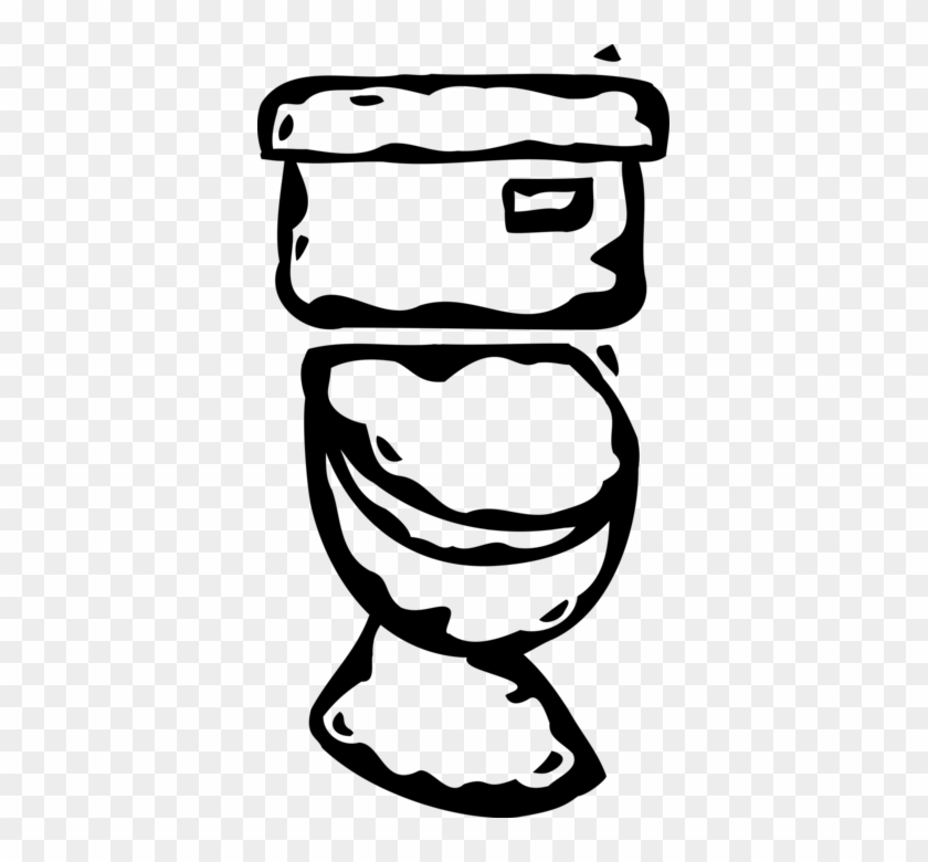Vector Illustration Of Toilet Sanitation Fixture For - Vector Illustration Of Toilet Sanitation Fixture For #1564194