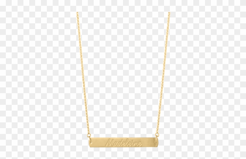Gold Bar Necklace - Gold Bar Necklace #1564391