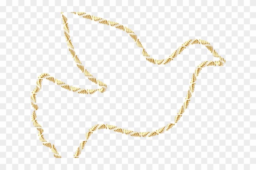 Gold Clipart Dove - Gold Clipart Dove #1564412