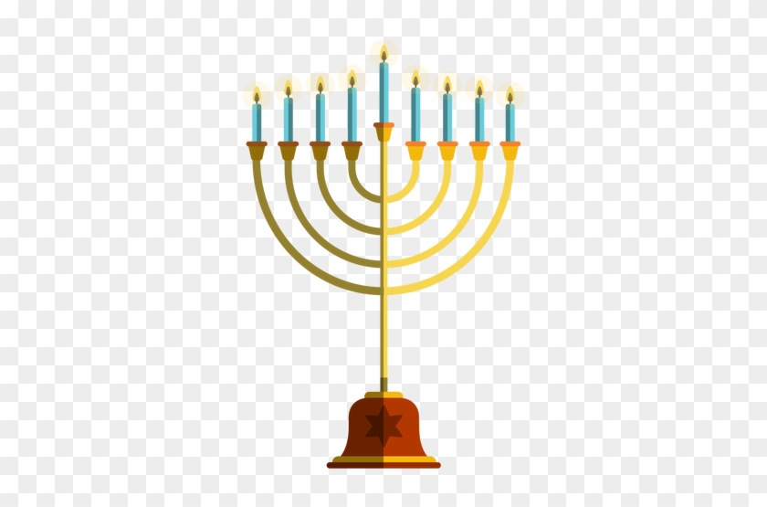 Hanukkah Candlestick Illustration Transparent - Hanukkah Candlestick Illustration Transparent #1564642